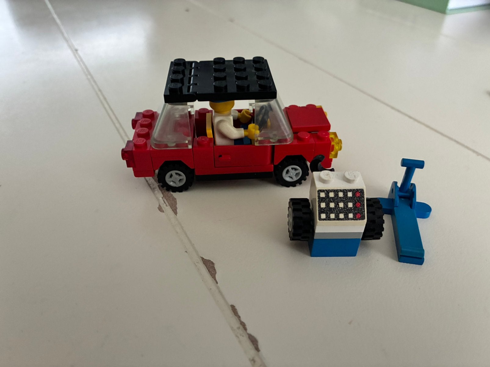 Lego 6655 Auto met monteur, Ophalen of Verzenden, Zo goed als nieuw