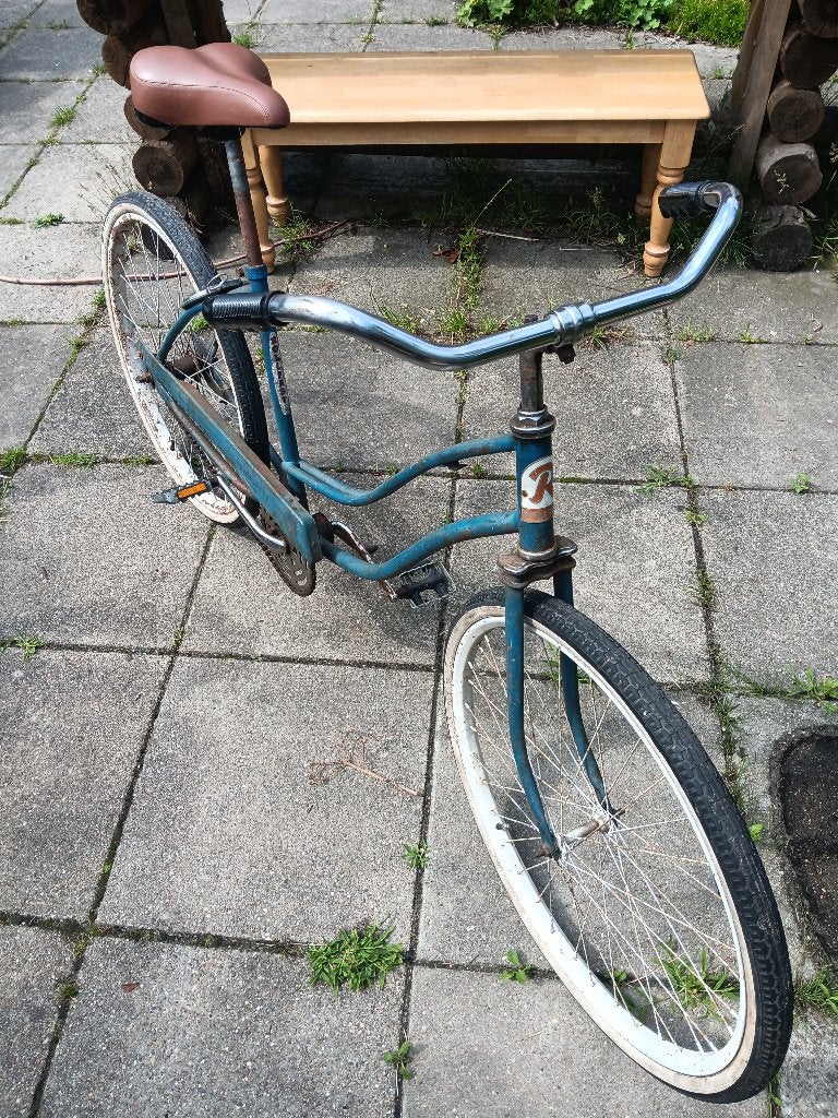 Vintage fiets Rollfast, Fietsen en Brommers, Fietsen | Oldtimers, Ophalen, Terugtraprem, 51 tot 55 cm, Jaren '50