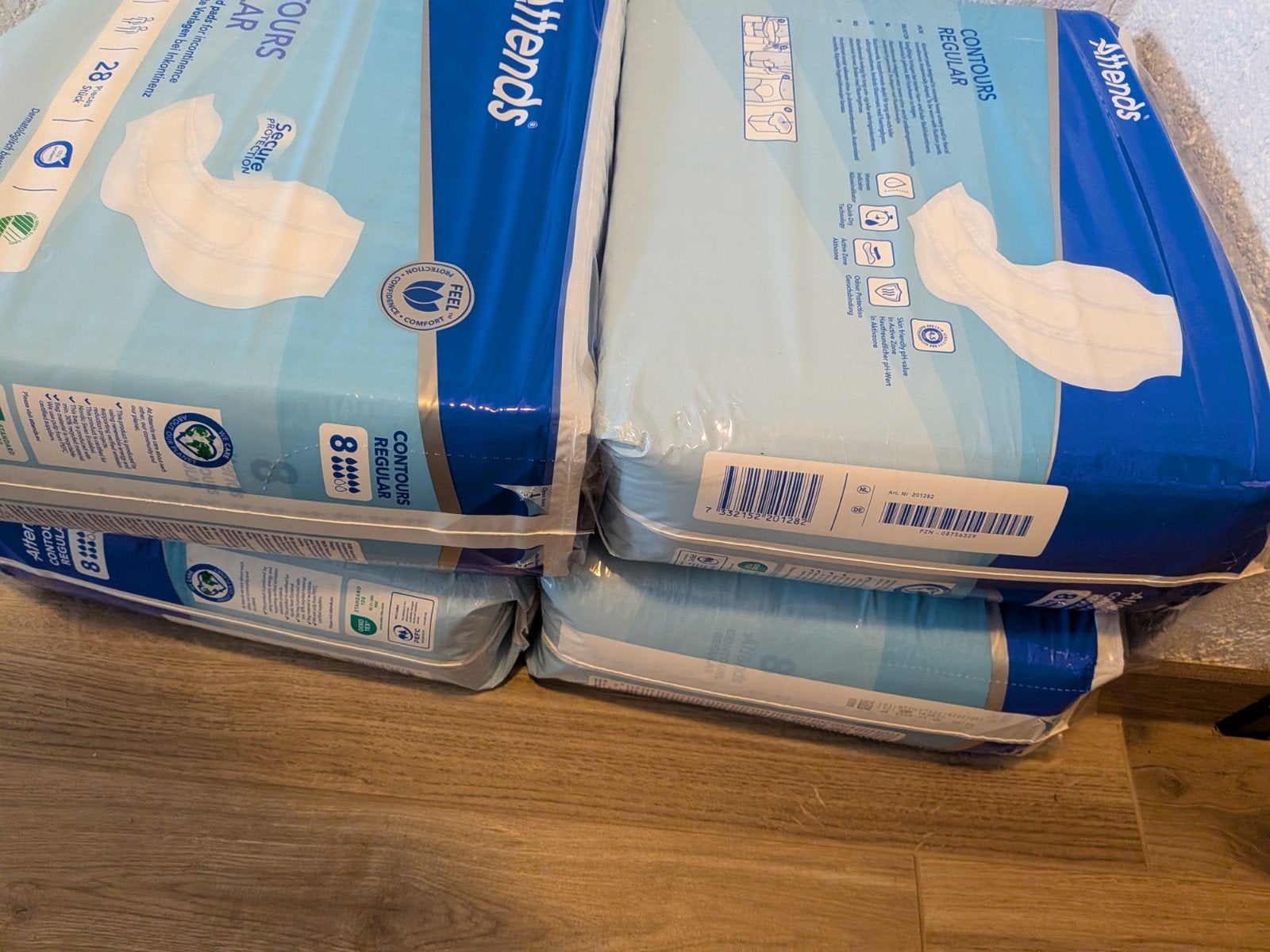 4 pakken Attends contours regular 8, Ophalen of Verzenden, Nieuw, Overige typen