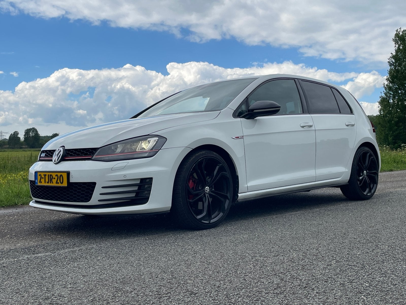 VW Golf7 GTI 5D Wit AC CC 14MND APK, Voorwielaandrijving, 4 cilinders, 1984 cc, Wit