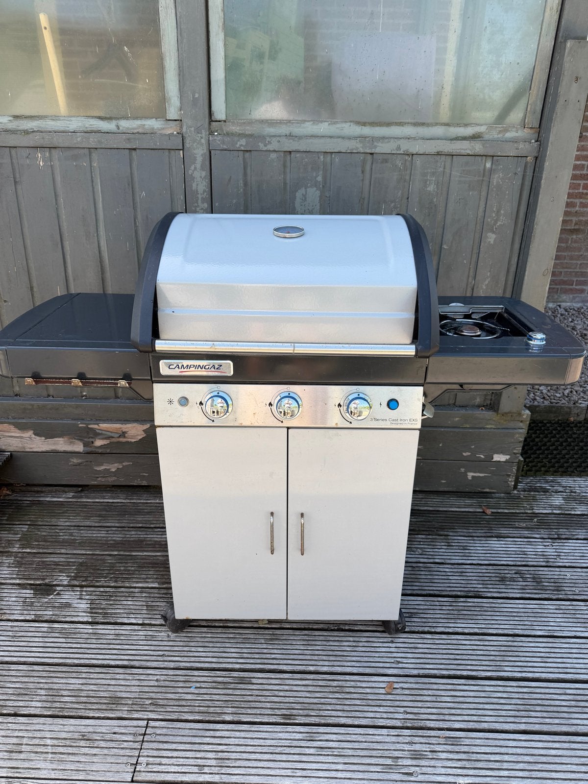 Campingaz 3 Series Cast Iron EXS Gasbarbecue, Ophalen, Gebruikt