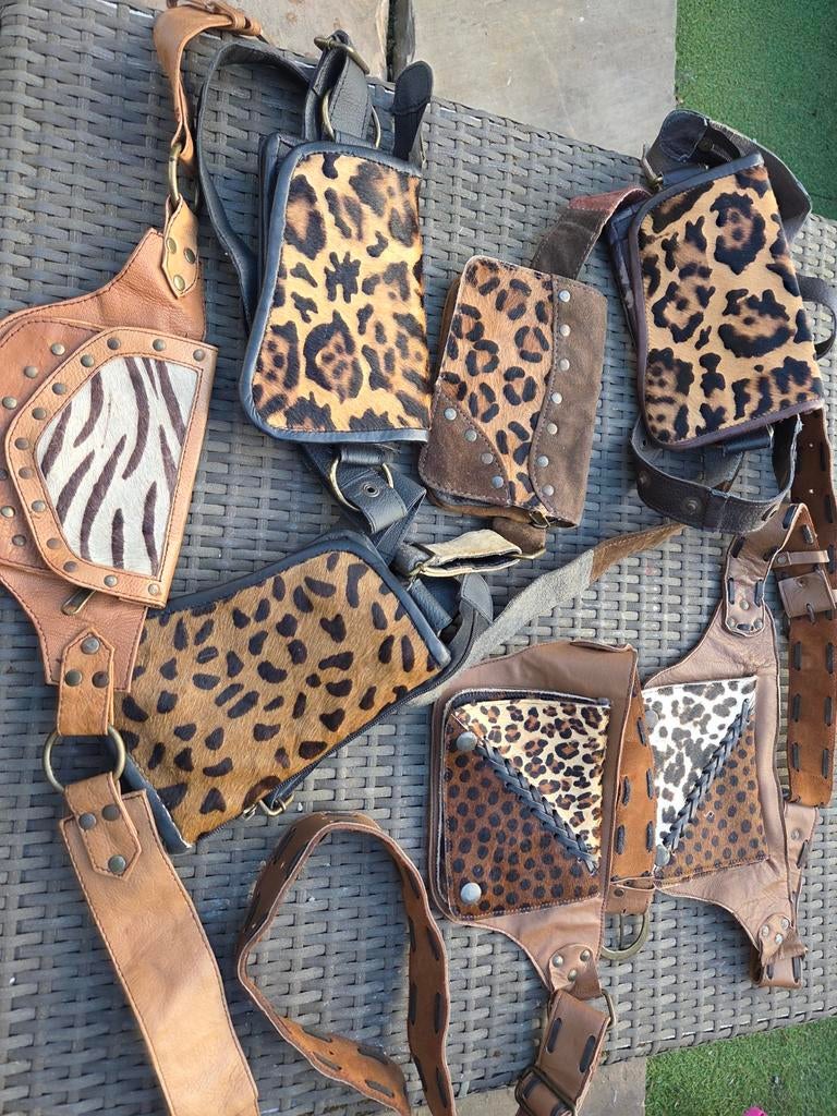 Nieuwe handgemaakte heupentassen met dierenprint, Sieraden, Tassen en Uiterlijk, Tassen | Damestassen, Ophalen of Verzenden, Nieuw