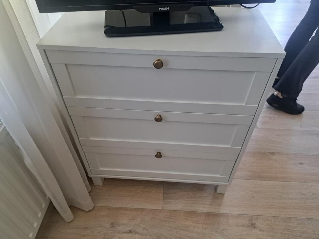 Wit laden kastje in nette staat, Ophalen, 100 tot 150 cm, 50 tot 100 cm, Zo goed als nieuw