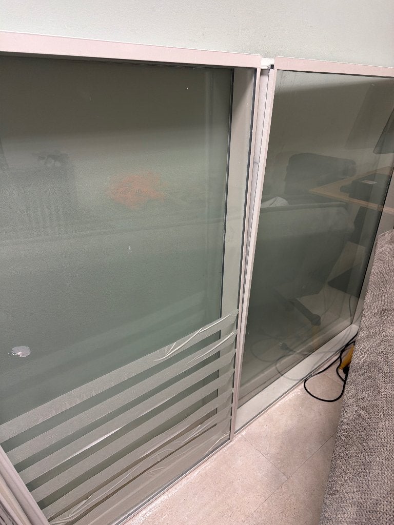 Glazen puien, Ophalen, Dubbelglas, Gebruikt, 80 tot 120 cm