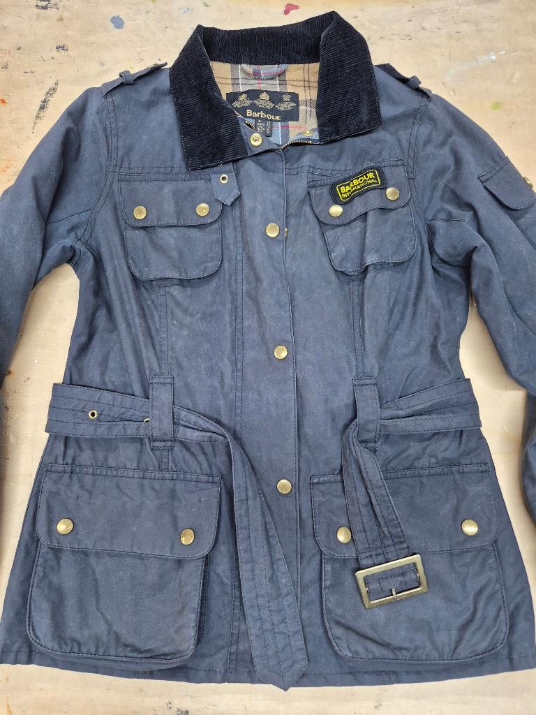 Barbour dames wax jas zomer, maat 36, Barbour, Blauw, Ophalen of Verzenden, Maat 36 (S)