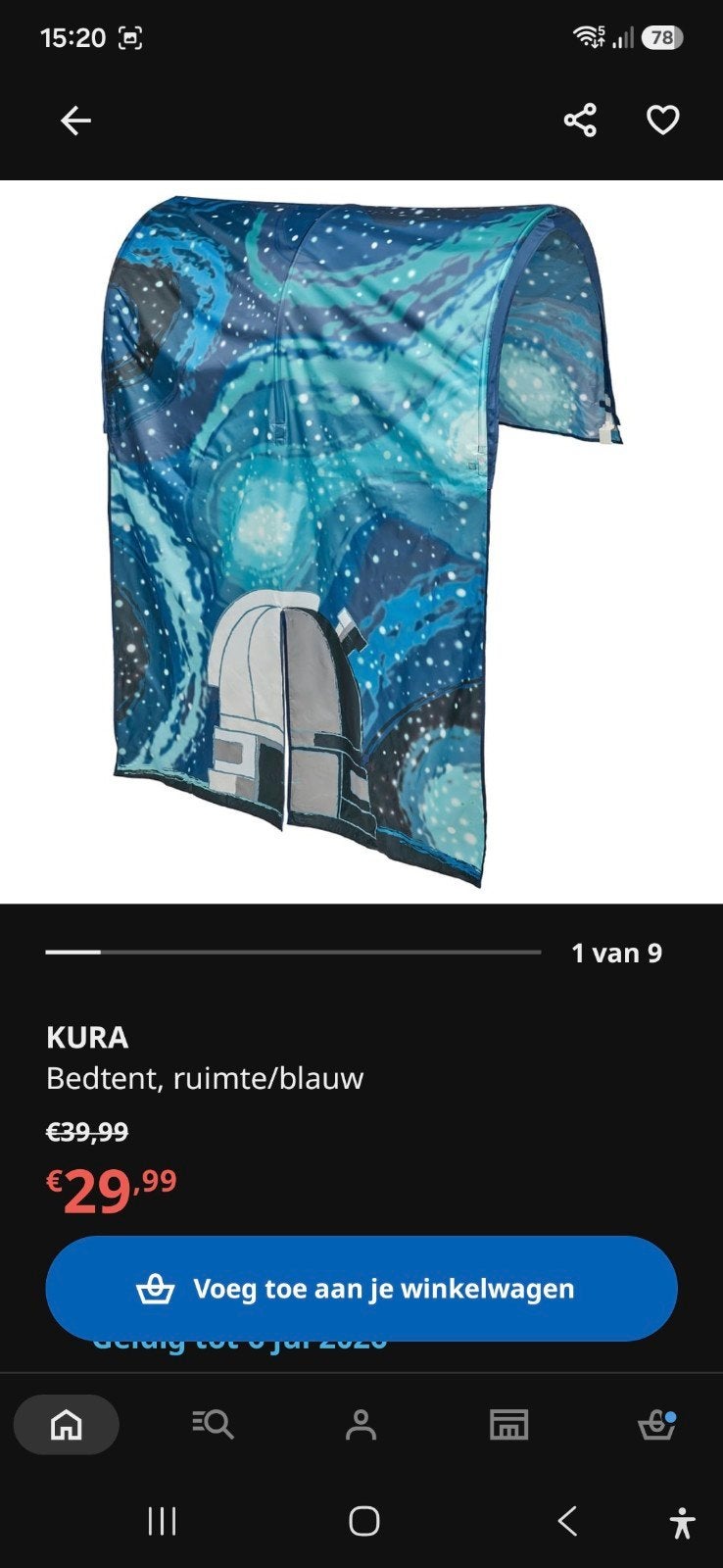 Kura bed tent, Kinderen en Baby's, Ophalen of Verzenden, Zo goed als nieuw