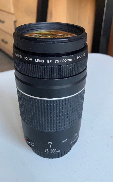 Canon EF 75-300mm f/4-5.6 III, Ophalen of Verzenden, Zo goed als nieuw, Telelens