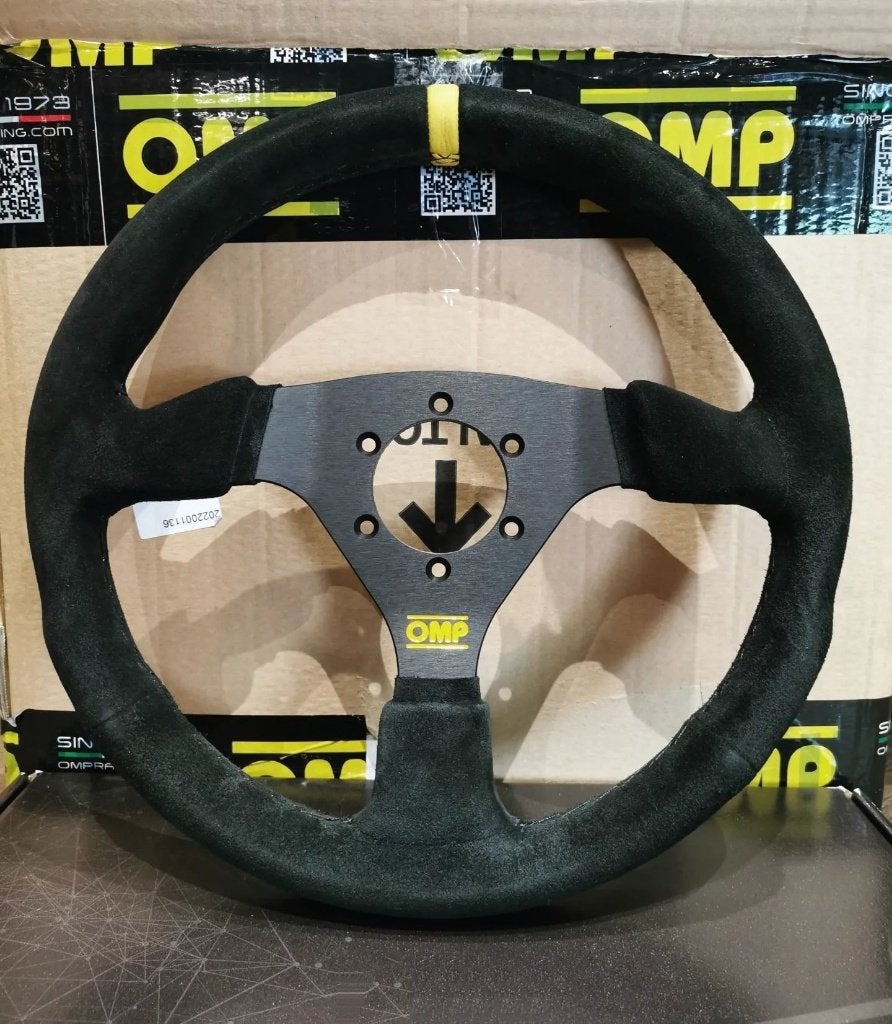 OMP Sportstuur stuur Racestuur autostuur leder suede, Ophalen of Verzenden