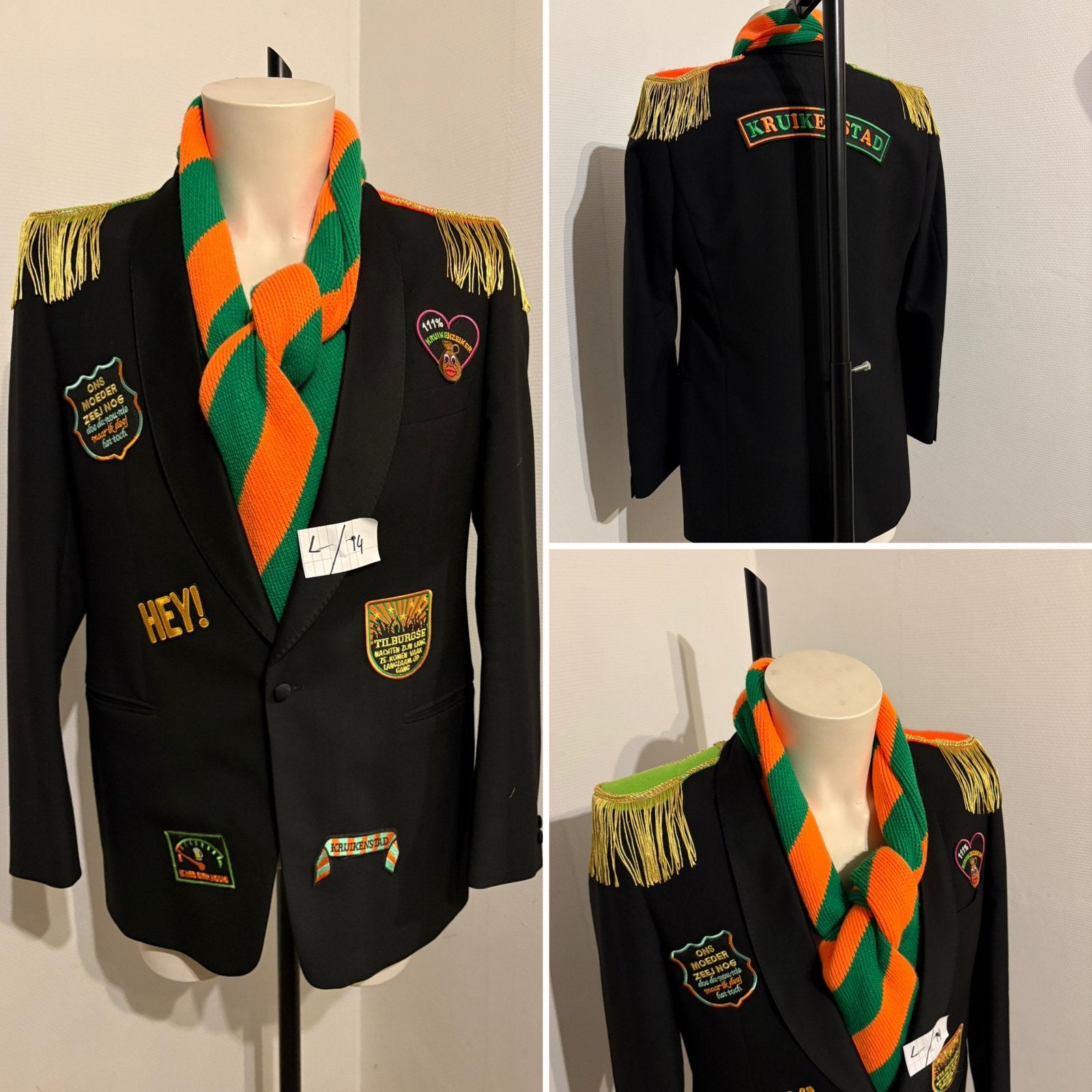 (14) Kruikenstad Colbert/Jas maat L unisex 11 11  carnaval, Ophalen of Verzenden, Zo goed als nieuw
