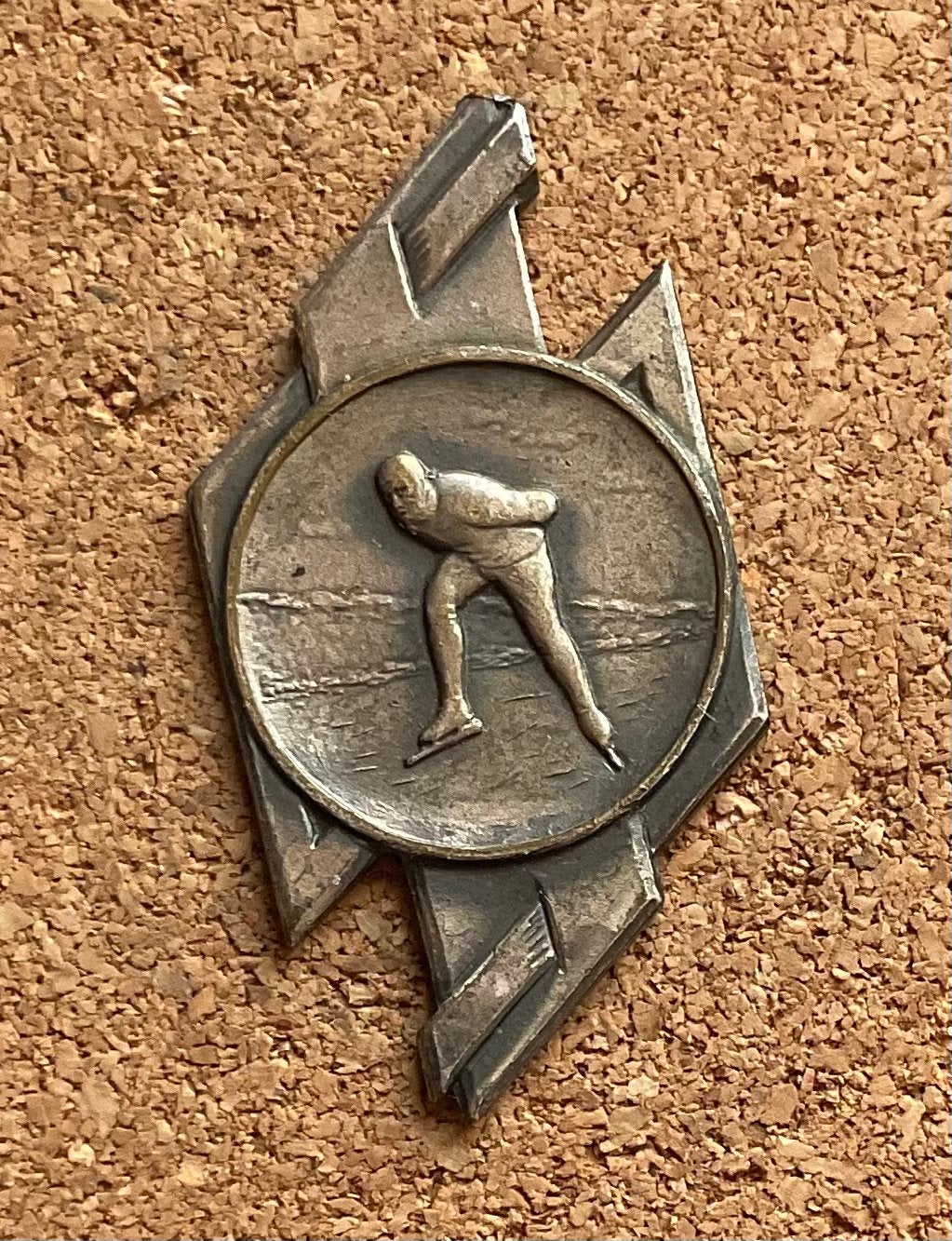 Medaille schaatsen - IJSSELMEERTOCHT lEMMER - URK vv 1963, Ophalen of Verzenden, Overige materialen, Nederland