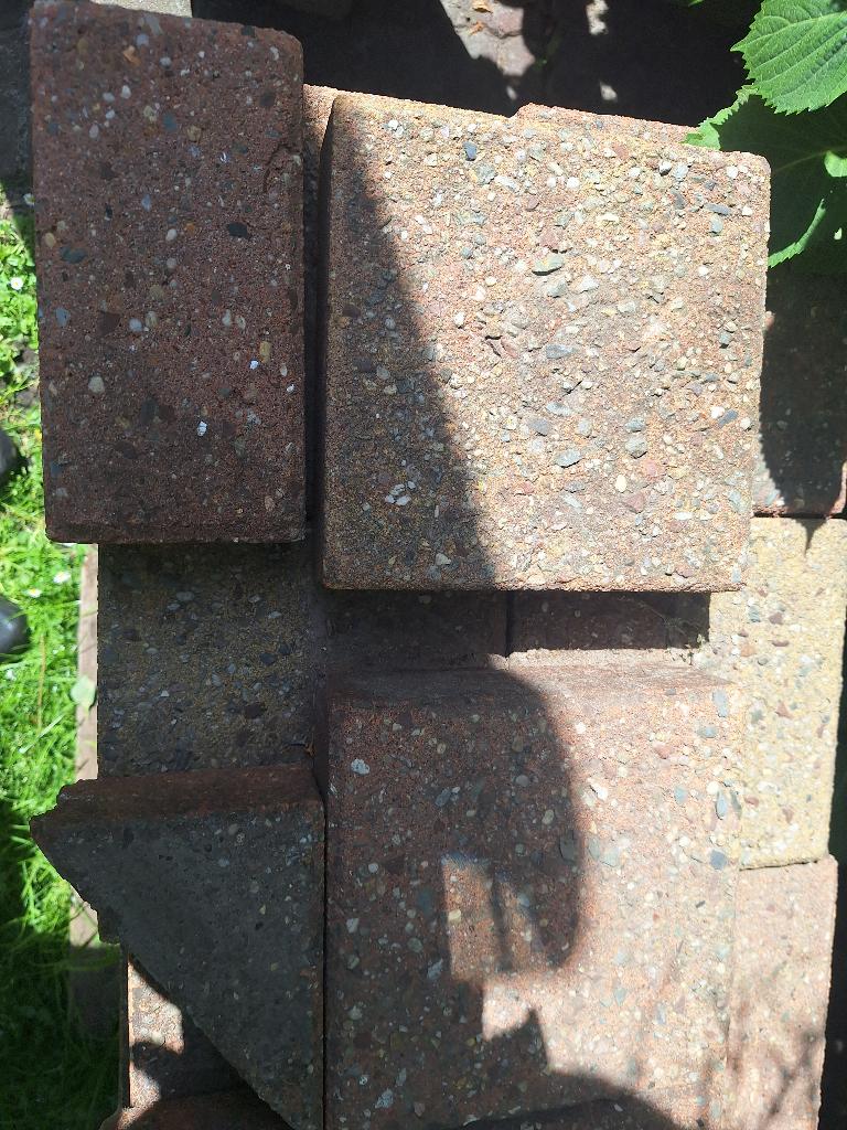 Partij vierkante stenen, Ophalen, Gebruikt, 10 m² of meer, Beton