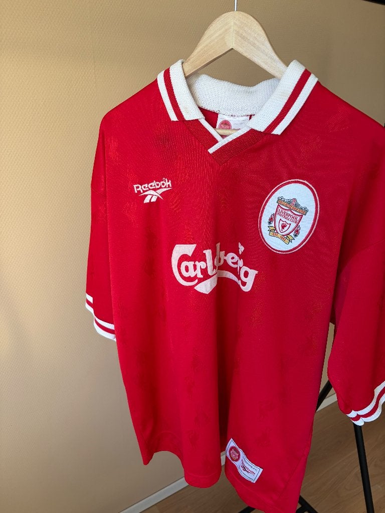LIVERPOOL 1996/98 VINTAGE FOOTBALL SHIRT – L, Maat XL, Ophalen of Verzenden, Zo goed als nieuw, Shirt