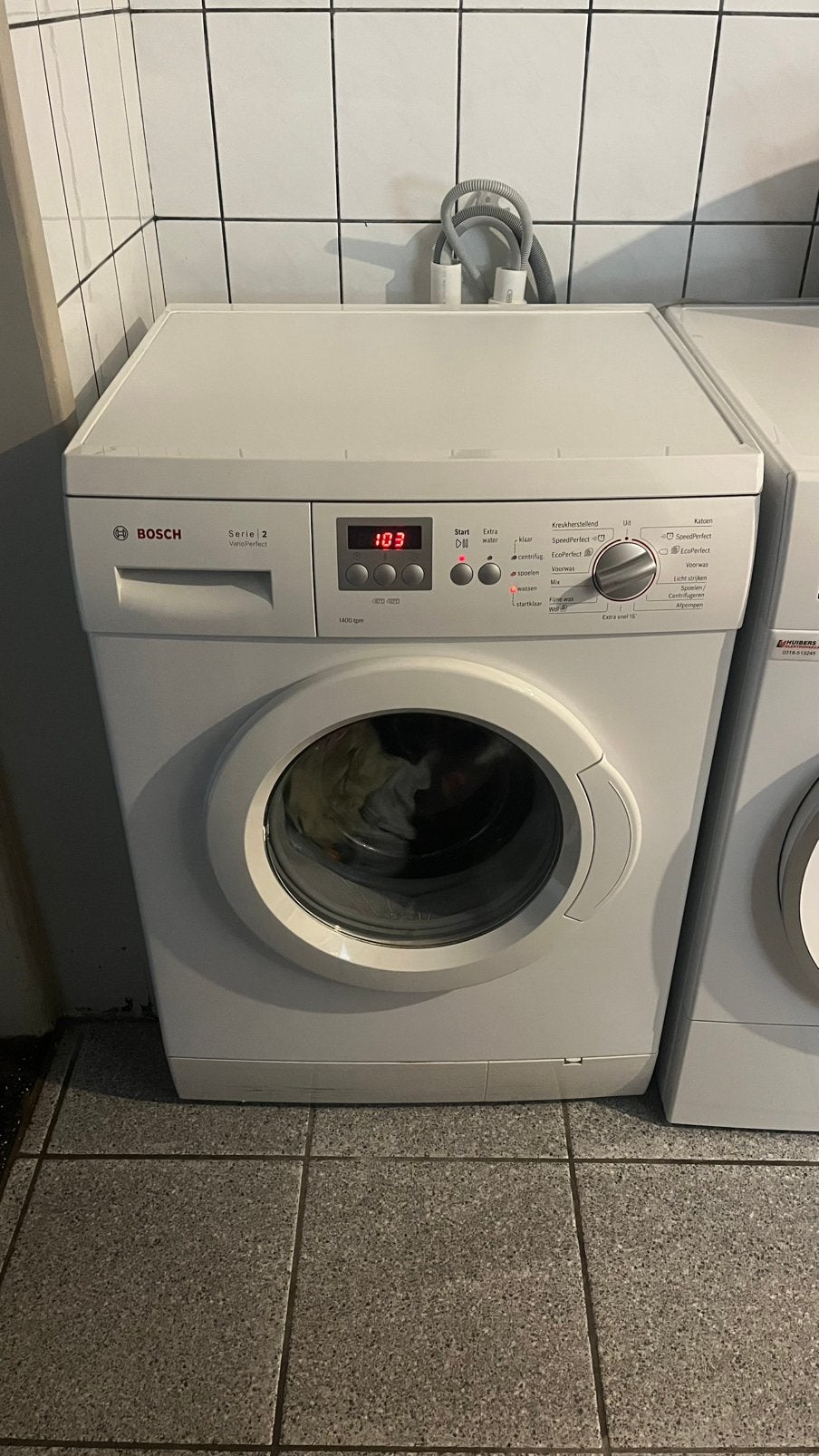 Wasmachine Bosch Serie 2 VarioPerfect, Witgoed en Apparatuur, Wasmachines, Gebruikt, Voorlader, 4 tot 6 kg, Minder dan 85 cm, 1200 tot 1600 toeren