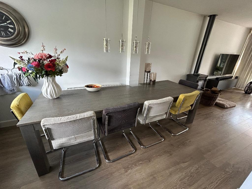 Eikenhouten eettafel., Huis en Inrichting, Ophalen, 50 tot 100 cm, Zo goed als nieuw, Vijf personen of meer