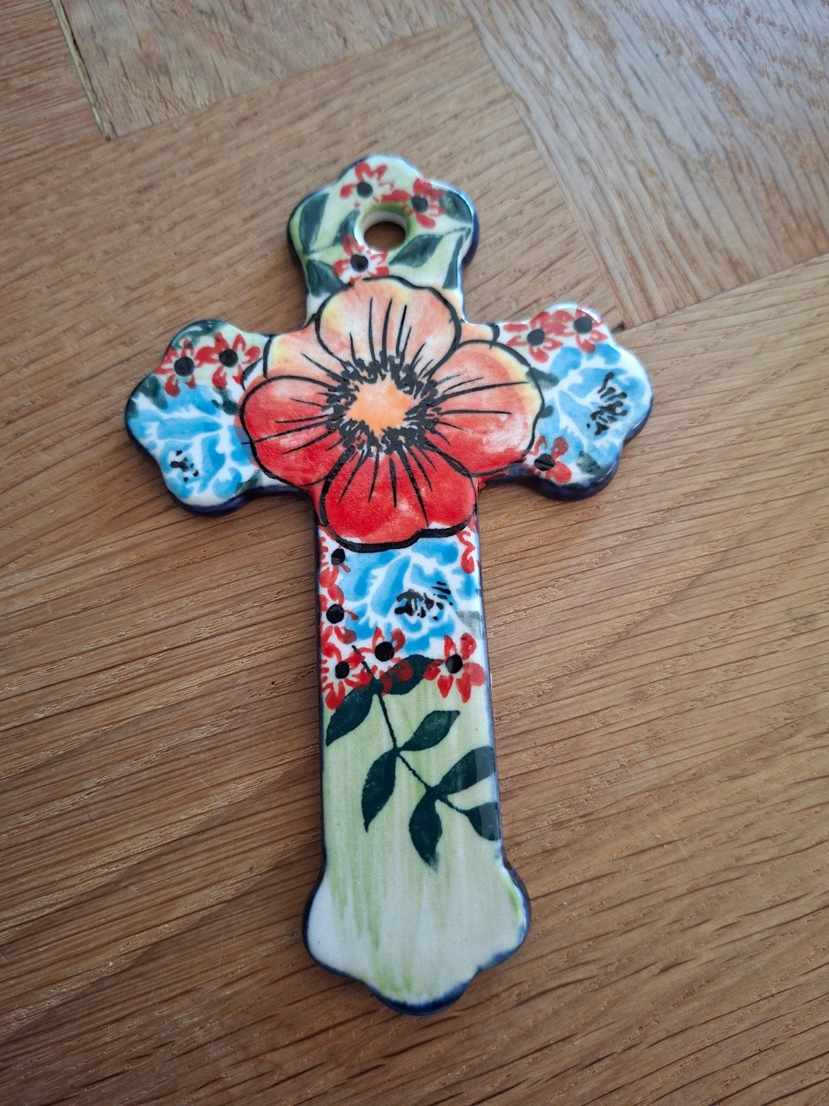 Bunzlau Unikat - kruis - 14 cm, ., Keramiek, Overige typen, Nieuw