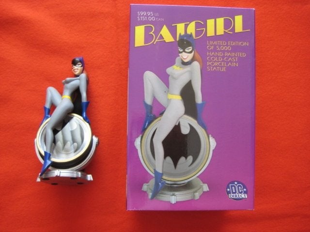 Batman animated Batgirl statue beeld figuur, Ophalen of Verzenden, Zo goed als nieuw, Beeldje, Replica of Model
