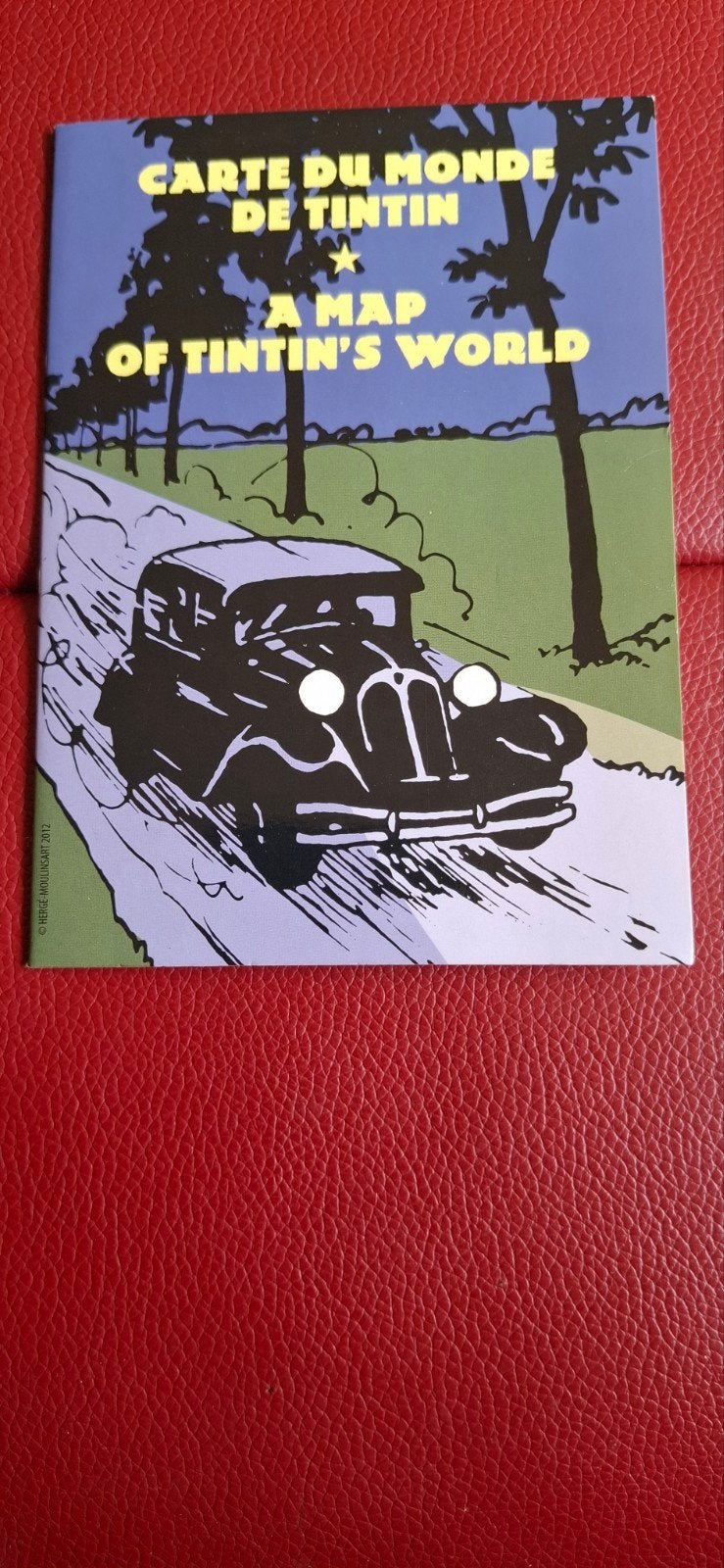 Kaart van Kuifjes Wereld - Tintin's World Map, Boeken, Ophalen of Verzenden, Zo goed als nieuw, Hergé / Moulinsart