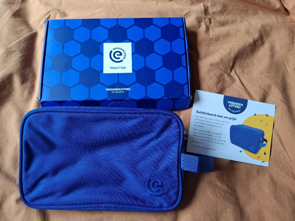 Blauwe toilettas Eredivisie voetbal, nieuw, Ophalen of Verzenden, Nieuw, Blauw