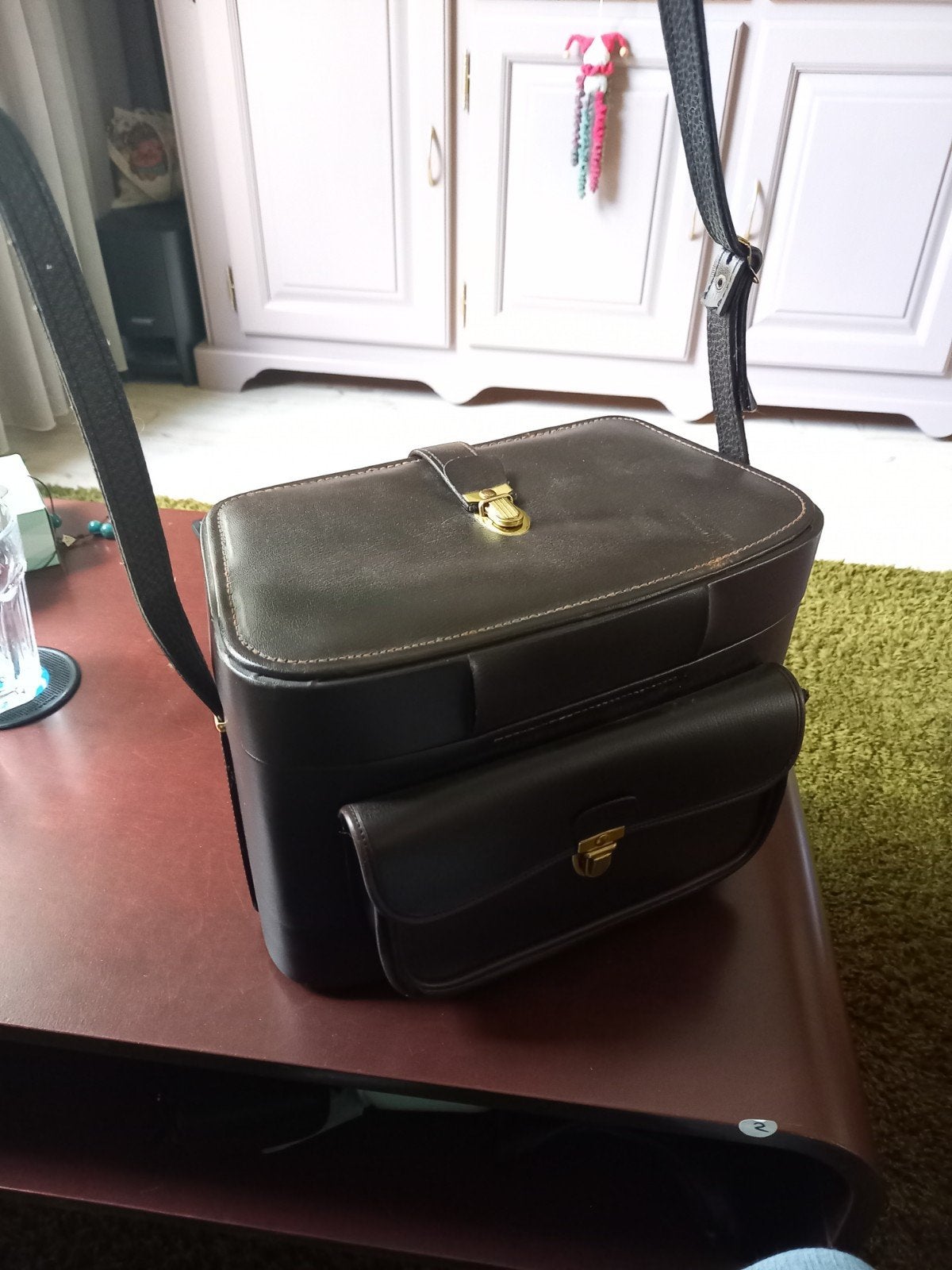 Vintage bruine handtas/schoudertas, Ophalen of Verzenden, Gebruikt, Bruin, Overige typen