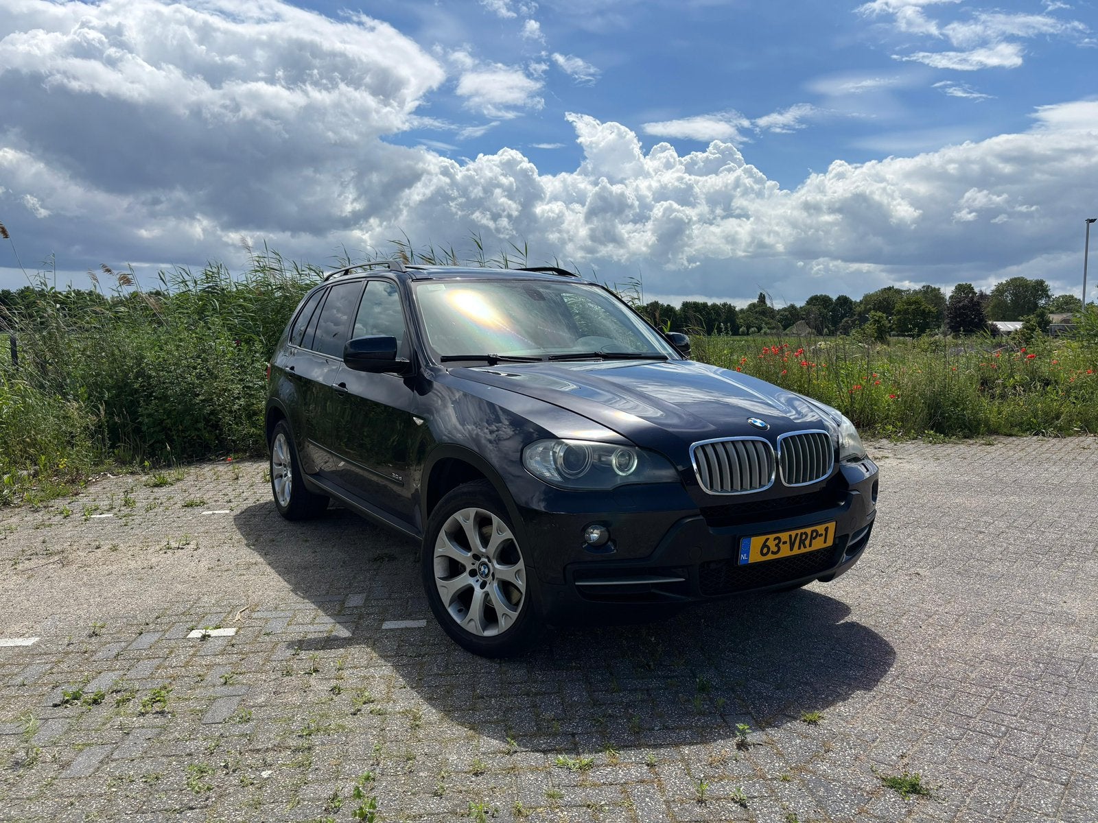 BMW X5 3.0D M57 Grijs Kenteken Export/Handel, Beige, 2993 cc, Blauw, Leder