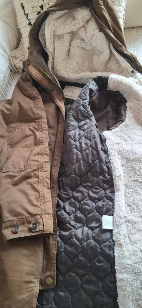 Sissy-Boy winterjas met teddy voering, maat M, Kleding | Dames, Jassen | Winter, Maat 38/40 (M), Bruin, Verzenden, Sissy-Boy
