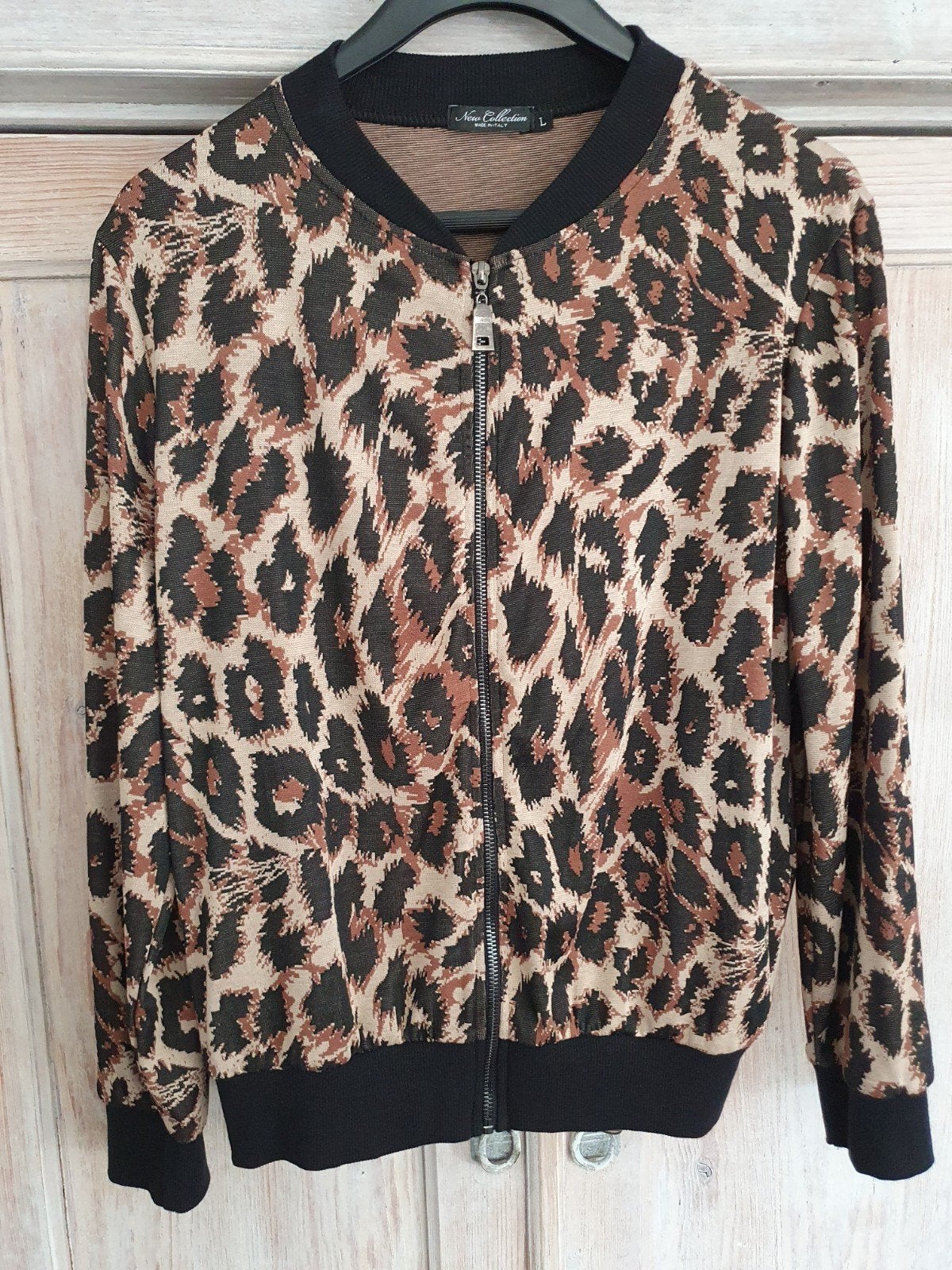 Nieuw Bomberjasje panterprint mt L, Ophalen of Verzenden, Nieuw, Maat 38/40 (M), Bruin