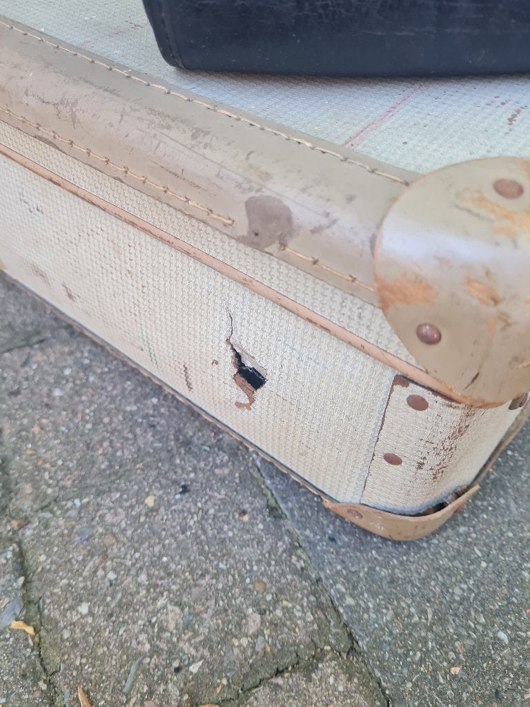 Vintage sleets klein koffertje, Antiek en Kunst, Ophalen of Verzenden