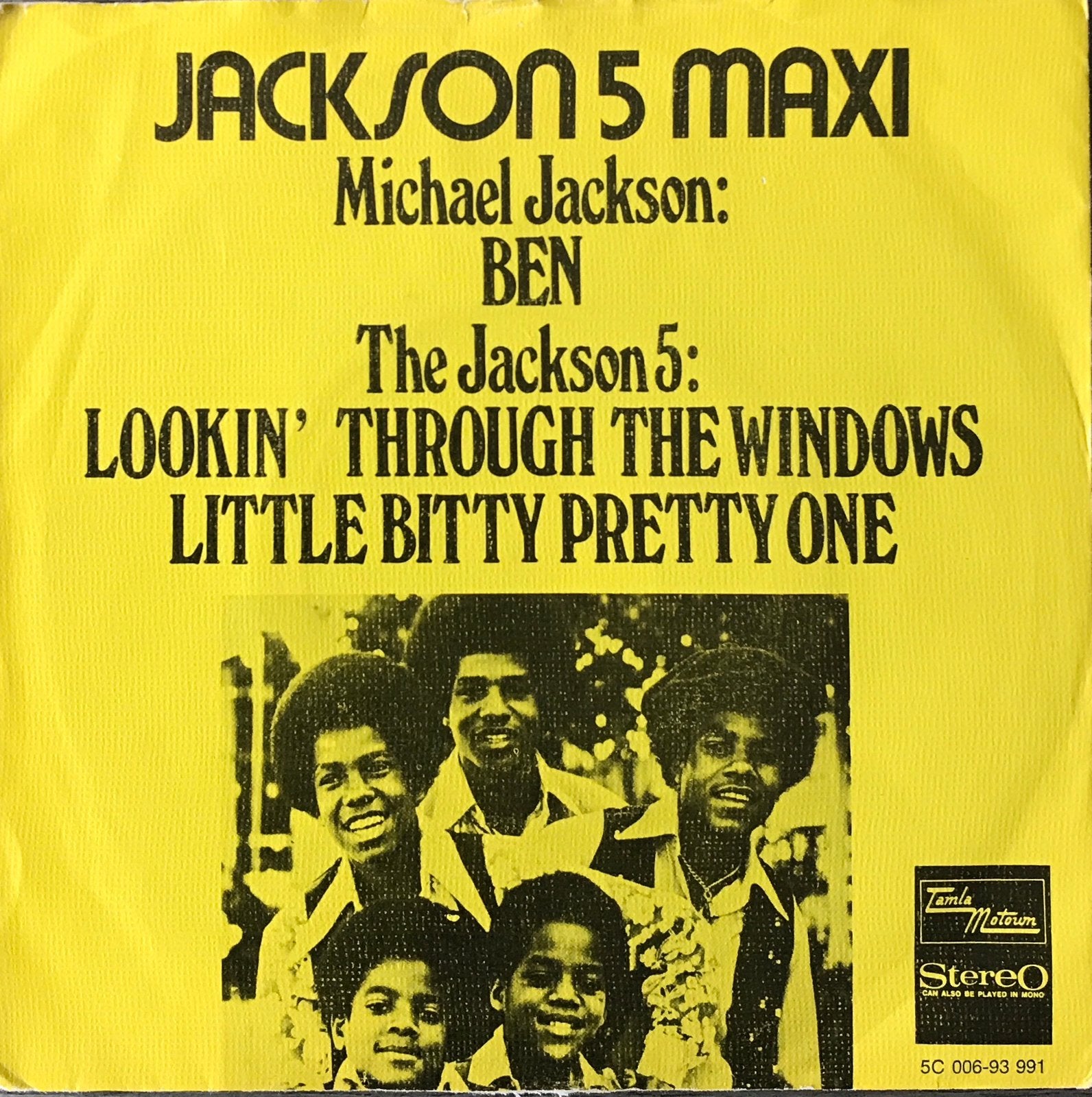 JACKSON 5 MAXI (kleurverschil hoes) plaat ALS NIEUW, Cd's en Dvd's, Verzenden, Zo goed als nieuw, 7 inch