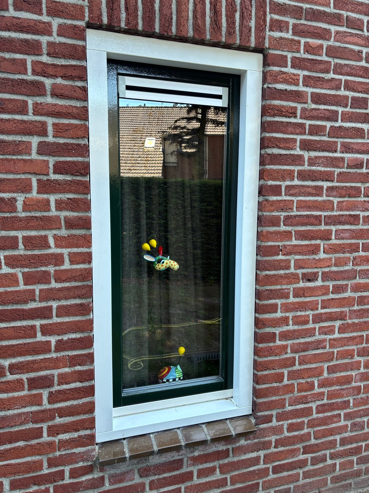 Houten kozijn met draai-kiep vleugel (70x157 cm) en dauerluf, Ophalen, Gevelraam of Ruit, Gebruikt, Minder dan 80 cm