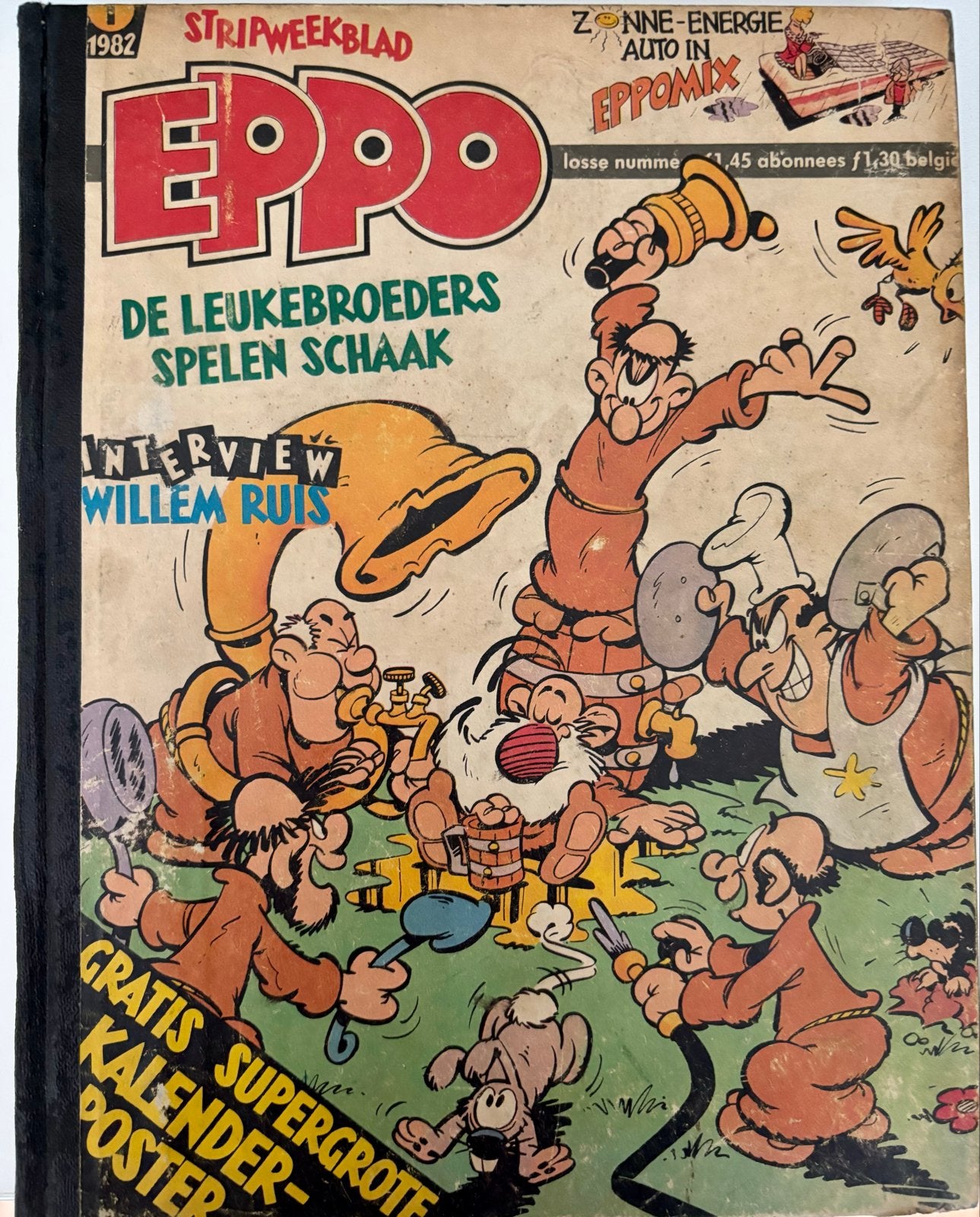 Eppo Stripweekblad 1982 - De Leukebroeders Spelen Schaak, Boeken, Stripboeken, Complete serie of reeks, Ophalen of Verzenden, Gelezen