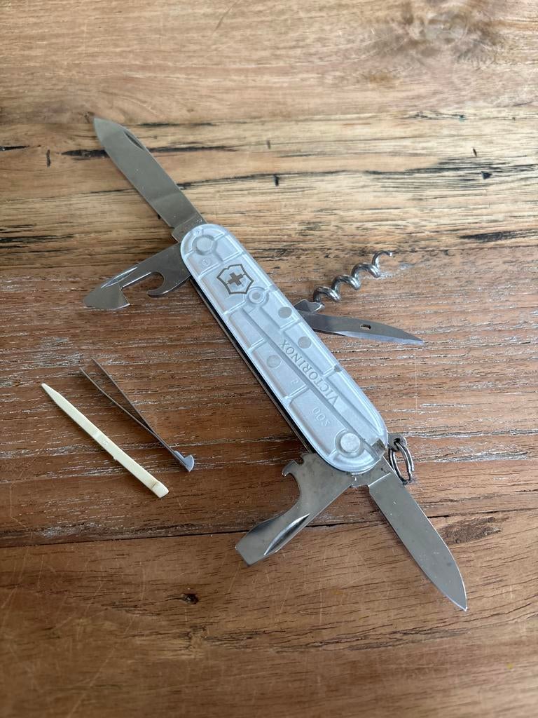 Victorinox Spartan Transparant Zilver Zakmes, Ophalen of Verzenden, Gebruikt
