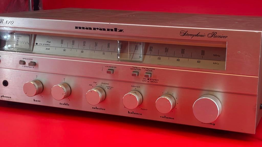 Marantz - SR 810 Stereophonic Receiver - GESERVICED, Marantz, Gebruikt, Ophalen of Verzenden, 60 tot 120 watt