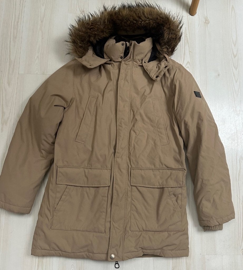 Esprit dons parka winterparka warme jas winterjas zand L, Maat 52/54 (L), Beige, Nieuw, Ophalen of Verzenden