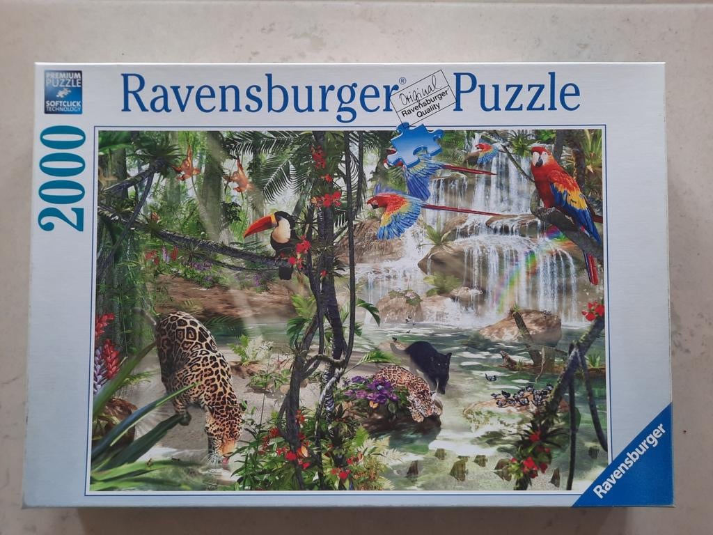 Ravensburger puzzel 2000 stukjes: Jungle impressies, Hobby en Vrije tijd, Denksport en Puzzels, Ophalen of Verzenden, Meer dan 1500 stukjes