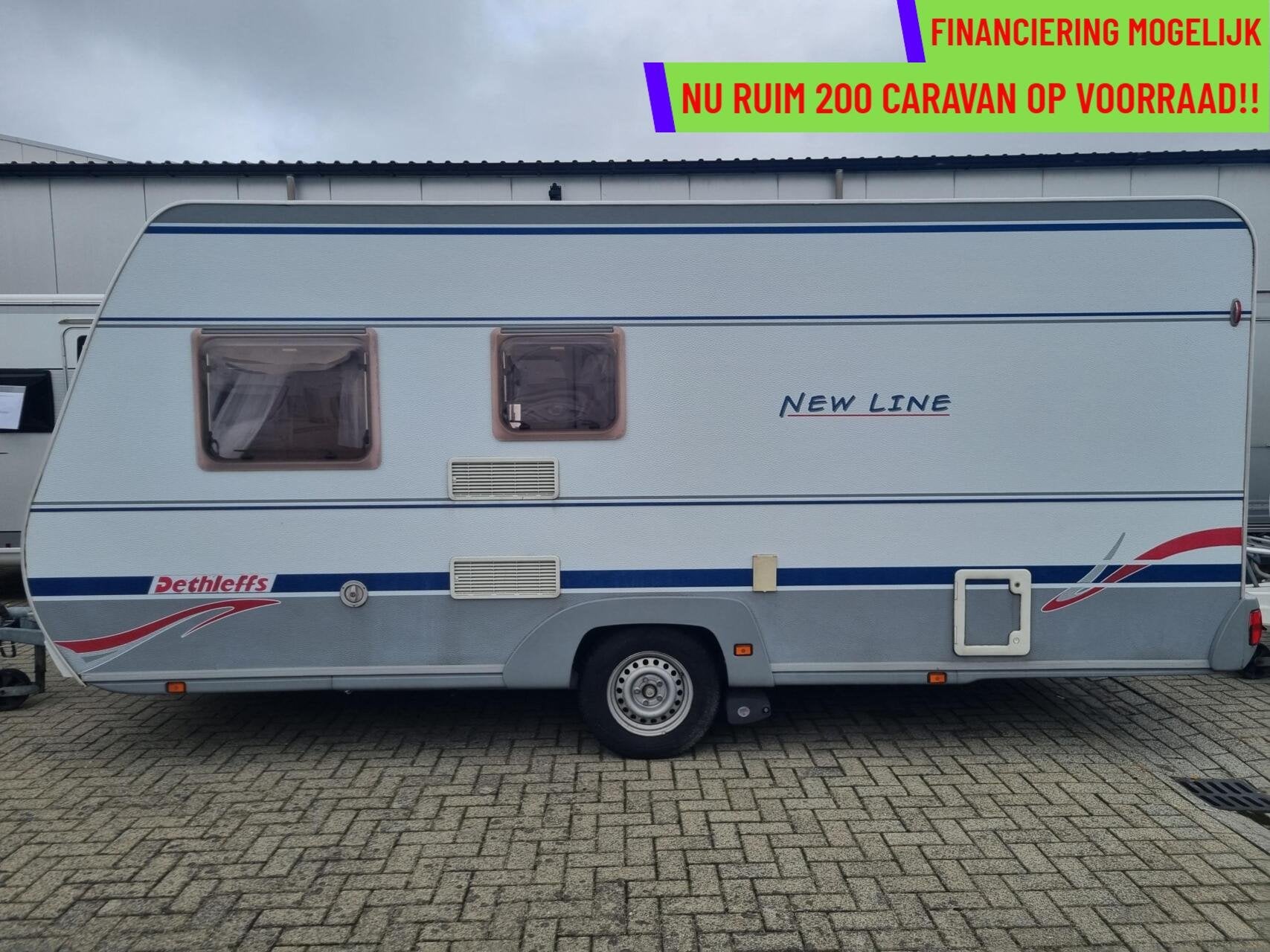 Dethleffs New line 490 tk STAPELBED + MOVER + VOORTENT, Caravans en Kamperen, Mover, Rondzit, Bedrijf, Tot en met 5