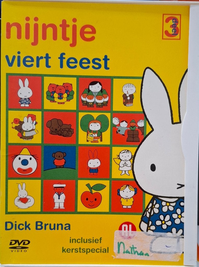 Nijntje viert feest deel 3 - KRASVRIJE DVD, Animatie, Alle leeftijden, Zo goed als nieuw, Film