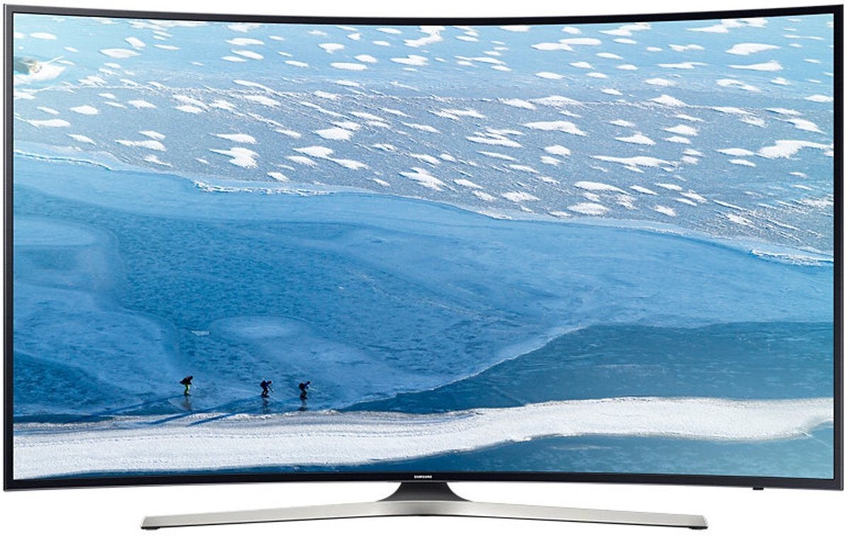 Samsung 55' Smart TV 4k Curved - met soundbar, Ophalen, 50 Hz, Samsung, 100 cm of meer
