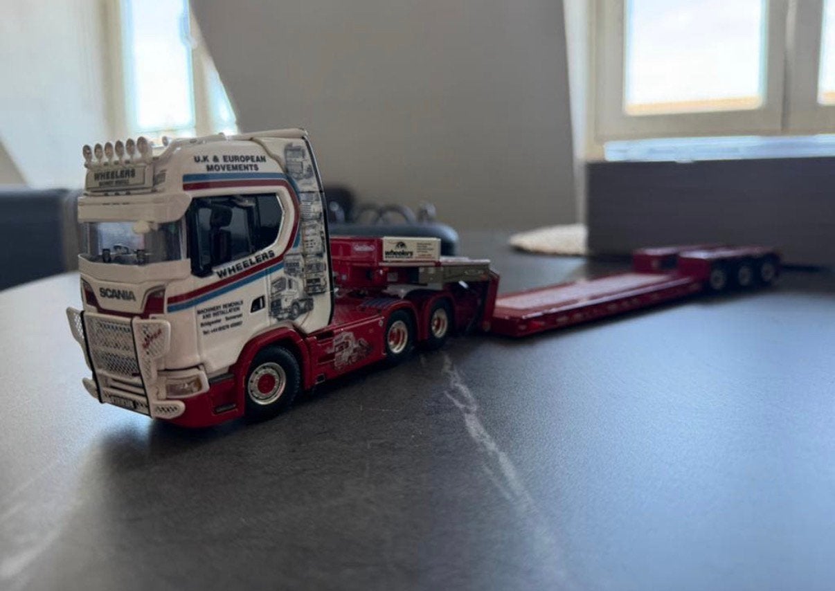 Wsi scania Wheelers & son, Ophalen of Verzenden, Zo goed als nieuw, Bus of Vrachtwagen, Wsi