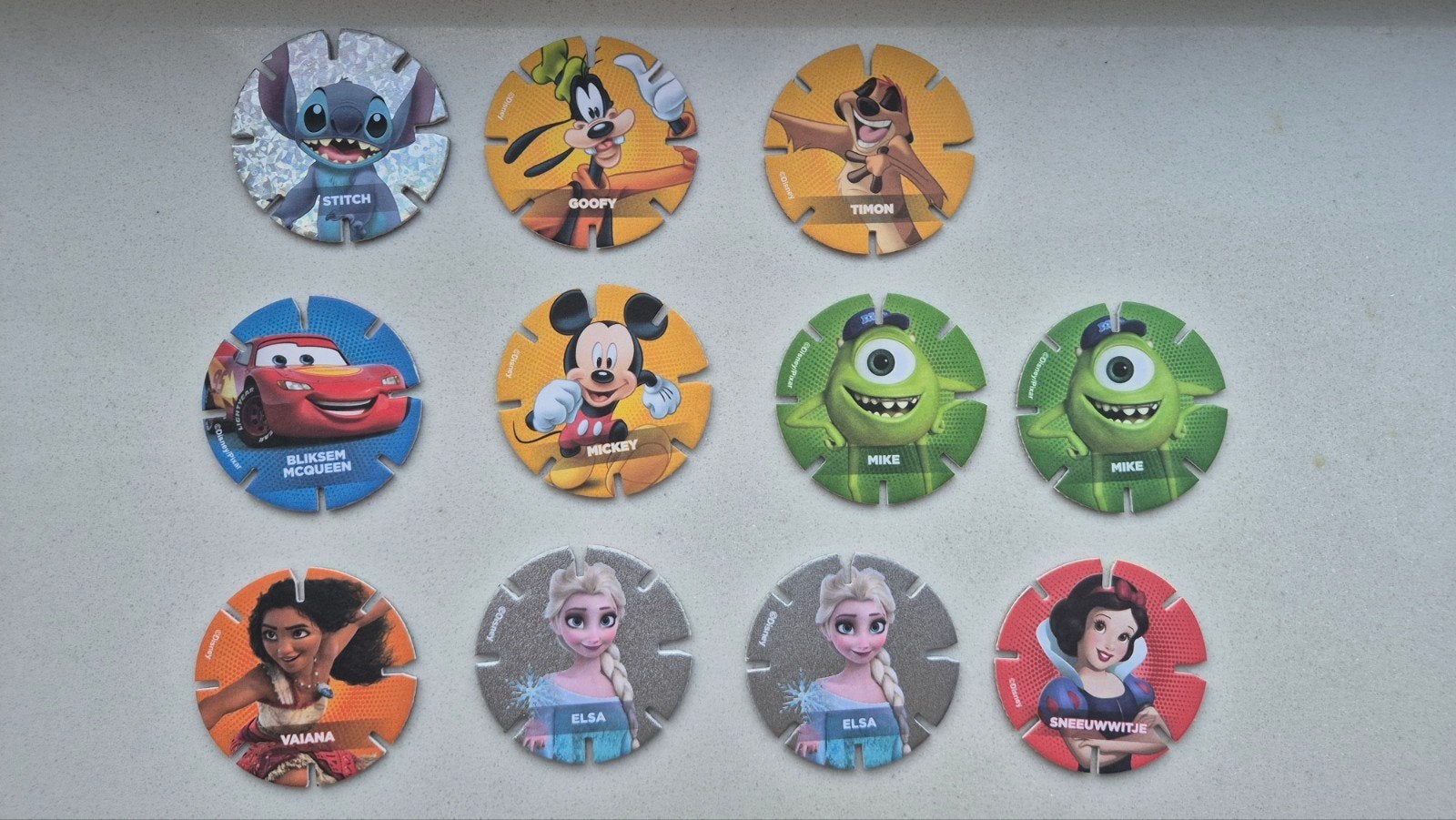 Disney Flippo's - AH Diskey's 11 stuks, Verzamelen, Ophalen of Verzenden, Nieuw