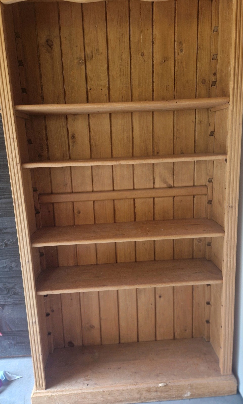 Houten kast met 4 planken - 200x100x30 cm, Ophalen, Met plank(en), Gebruikt, 200 cm of meer