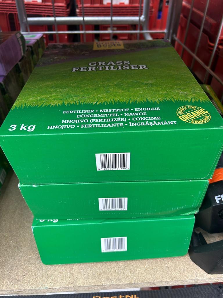 Grasmest 3 kg - Organische meststof voor een groen gazon, ., Nieuw, Ophalen of Verzenden, .