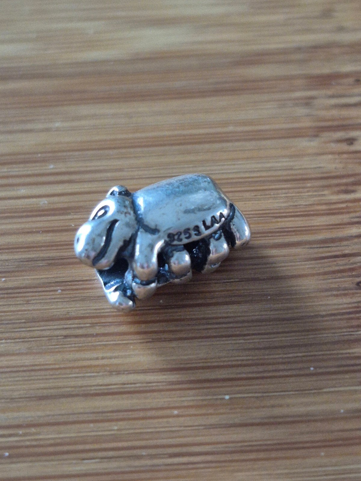 Trollbeads Trollbead Hippo retired, Ophalen of Verzenden, Zo goed als nieuw, Trollbeads, 1 bedel