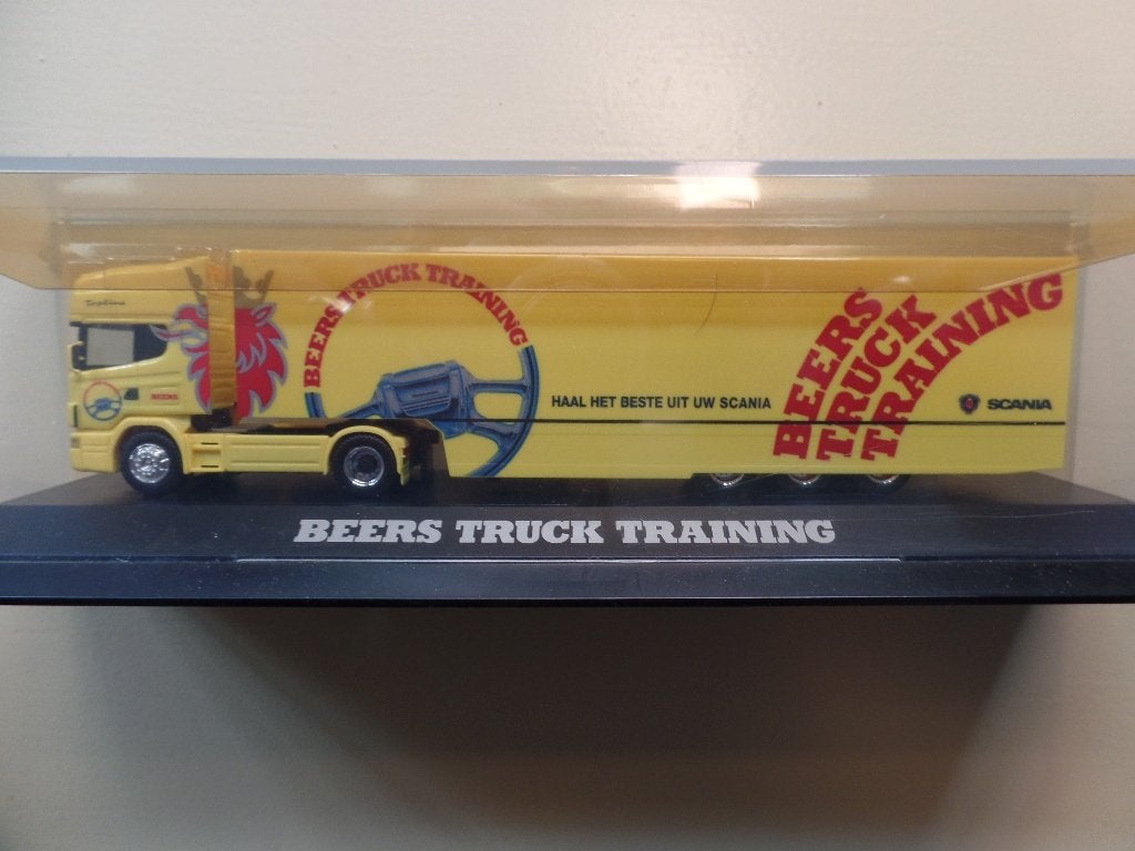 Scania trekker oplegger Beers Truck Training Herpa, Verzenden, Nieuw, Bus of Vrachtwagen, Herpa