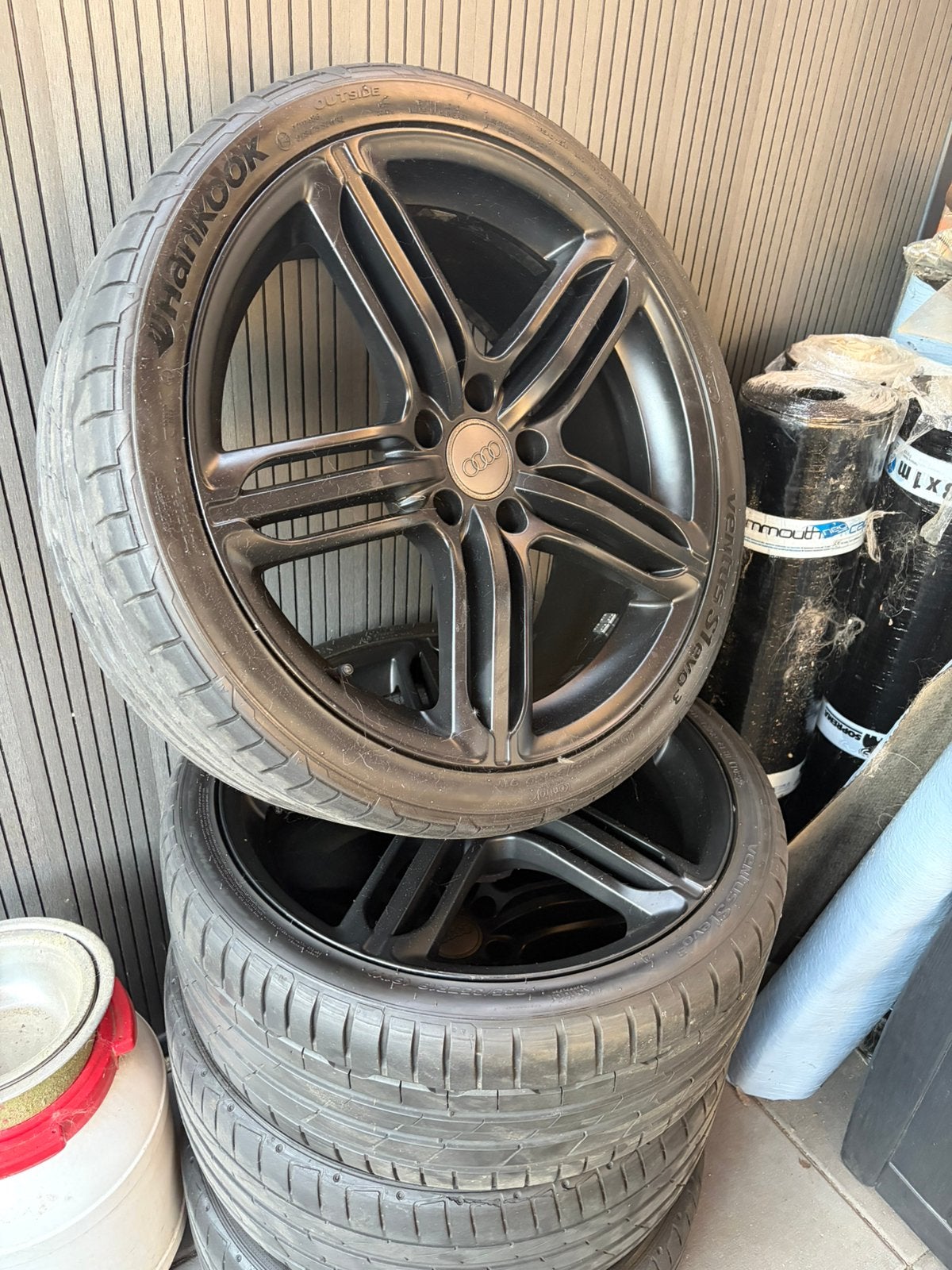 19” velgen met prima banden 5x112, Auto-onderdelen, Banden en Velgen, 19 inch, Ophalen of Verzenden, 235 mm, Zomerbanden