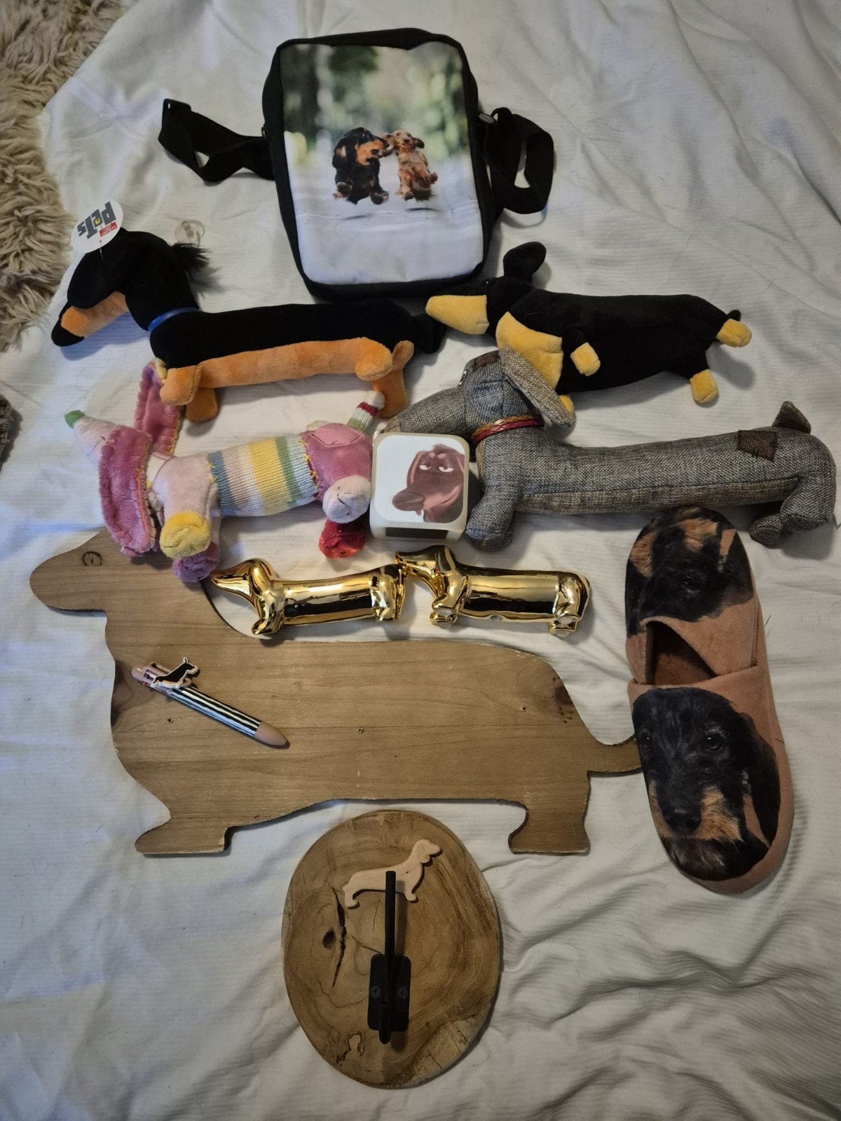 Teckel tekkel verzameling, Verzenden, Gebruikt, Hond of Kat, Beeldje of Figuurtje