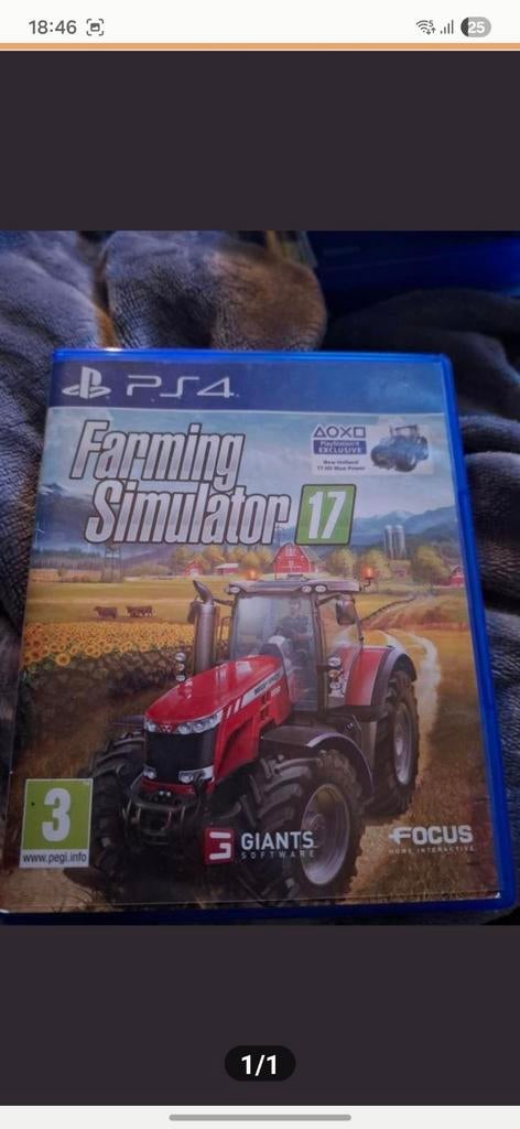 Farming Simulator 17 - PS4 Game, Spelcomputers en Games, Games | Sony PlayStation 4, Gebruikt, Simulatie, 1 speler, Vanaf 3 jaar