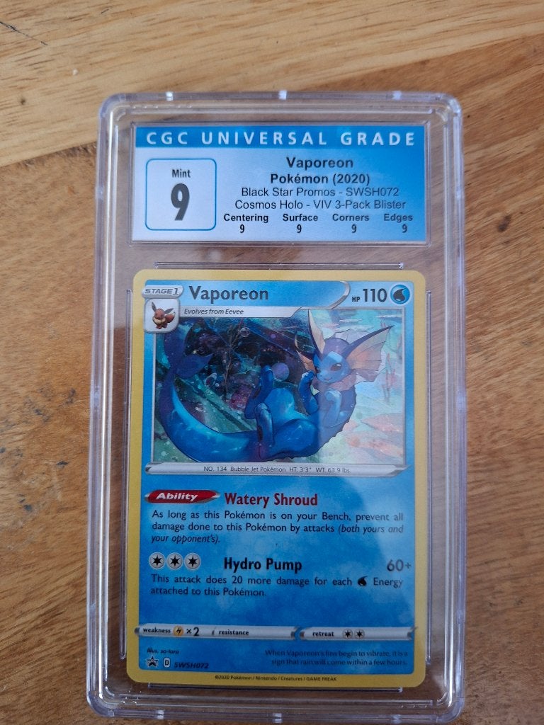 Vaporeon SWSH072, Ophalen of Verzenden, Zo goed als nieuw