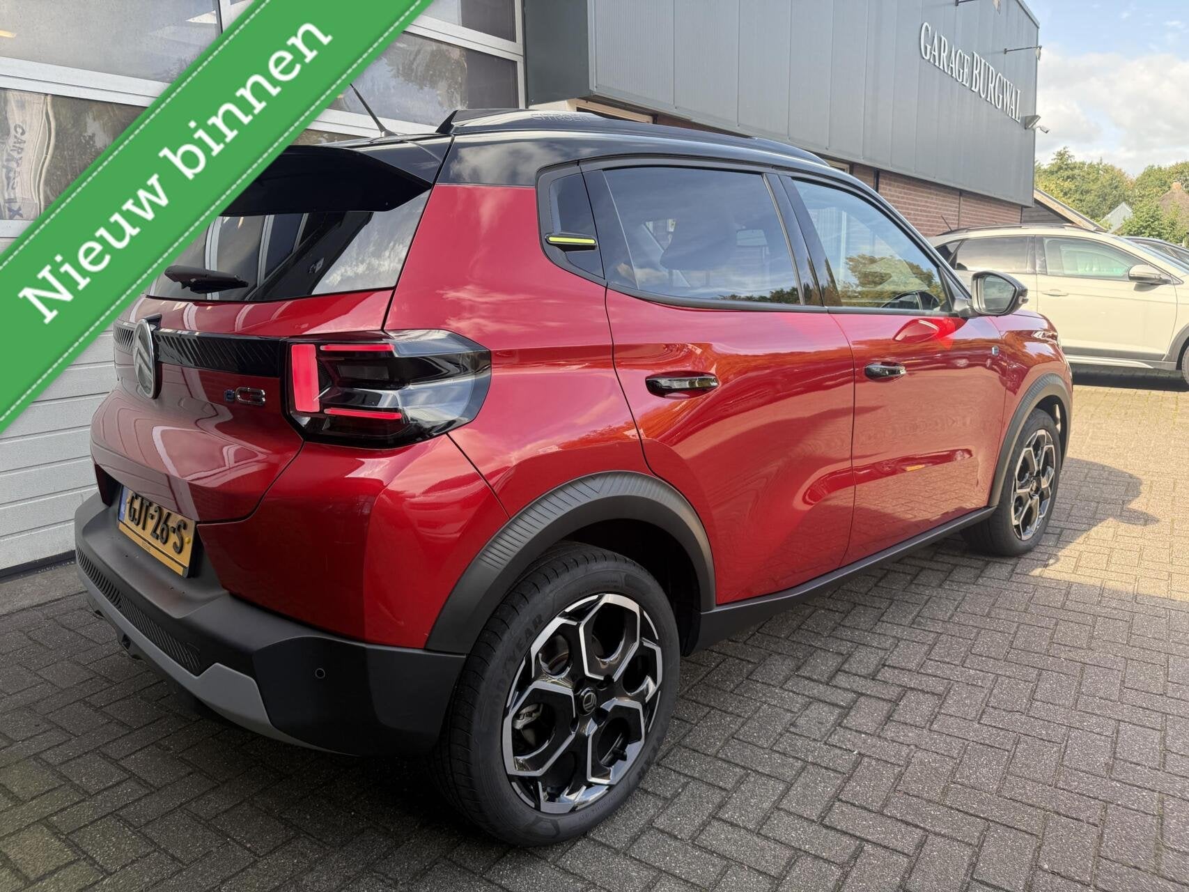 Citroen Ë-C3 113pk 44 kWh 3 FASE SOH 95% *ALL-IN PRIJS*, Auto's, 12 maanden, Stof, Gebruikt, Zwart