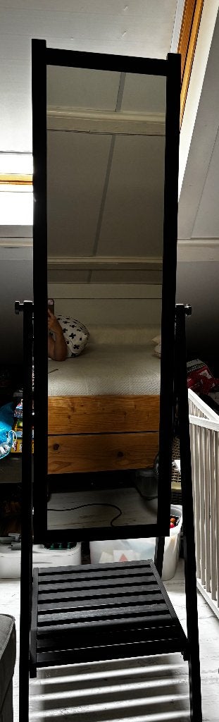 IKEA Isfjorden passpiegel, Ophalen, Minder dan 50 cm, Zo goed als nieuw, 150 tot 200 cm