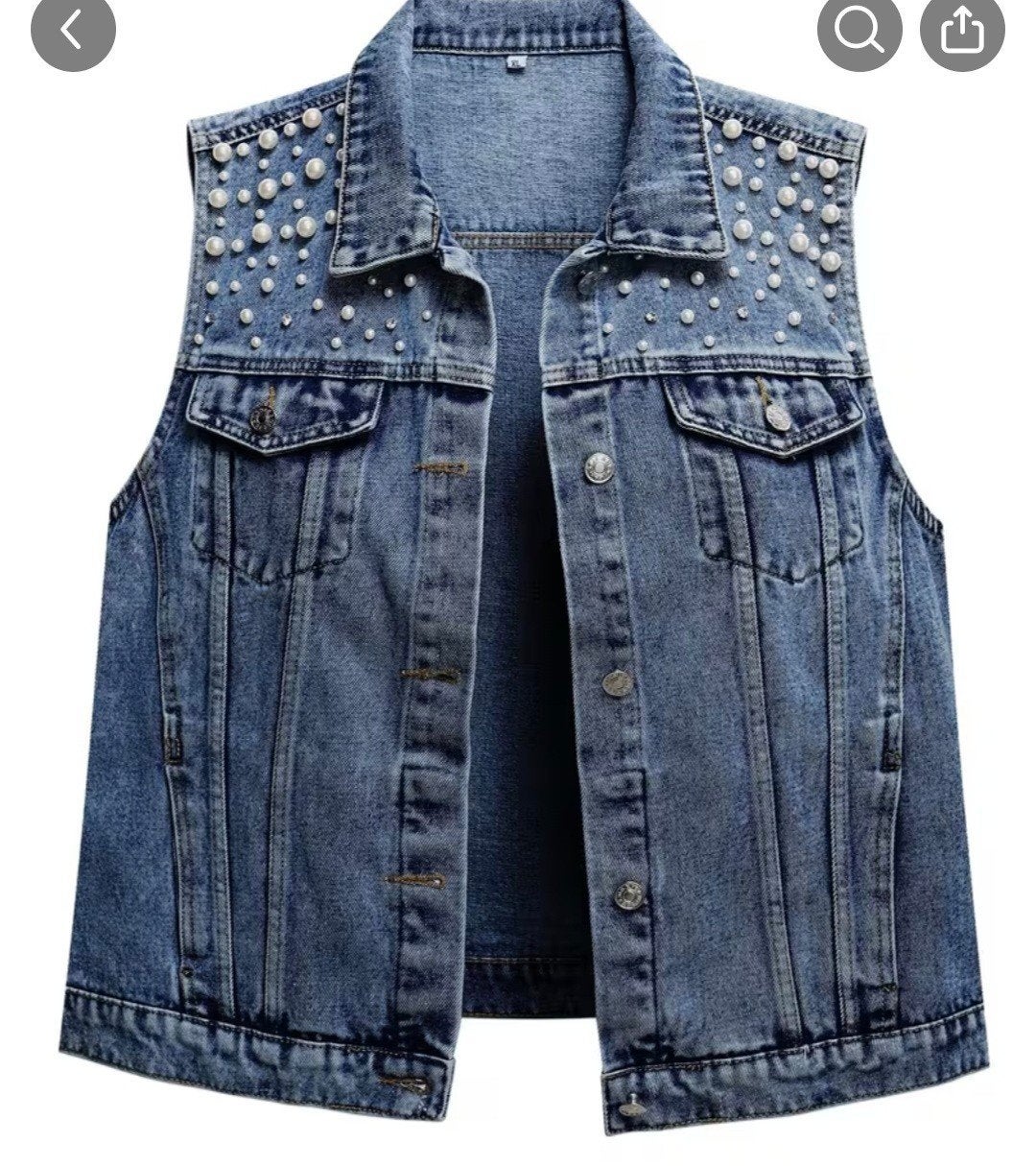 Spijkergilet, Kleding | Dames, Bodywarmers, Ophalen of Verzenden, Nieuw, Maat 46/48 (XL) of groter
